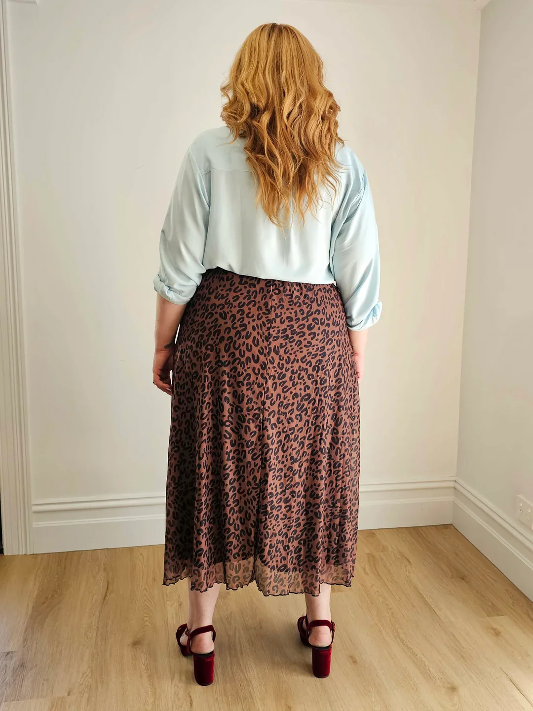Mooku Mesh Skirt in Leopard Print - Image 7