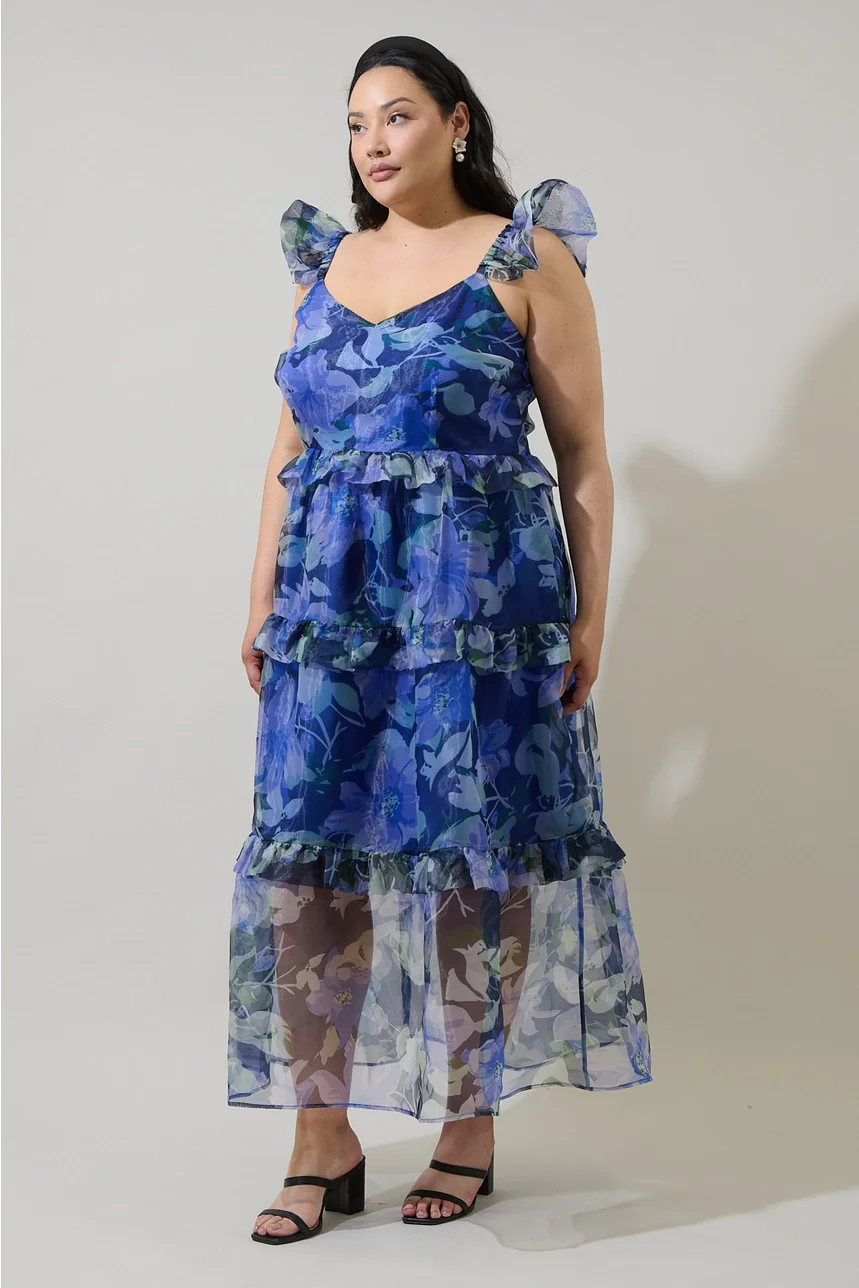 Mylie Organza Truth Tiered Maxi Dress - Image 4