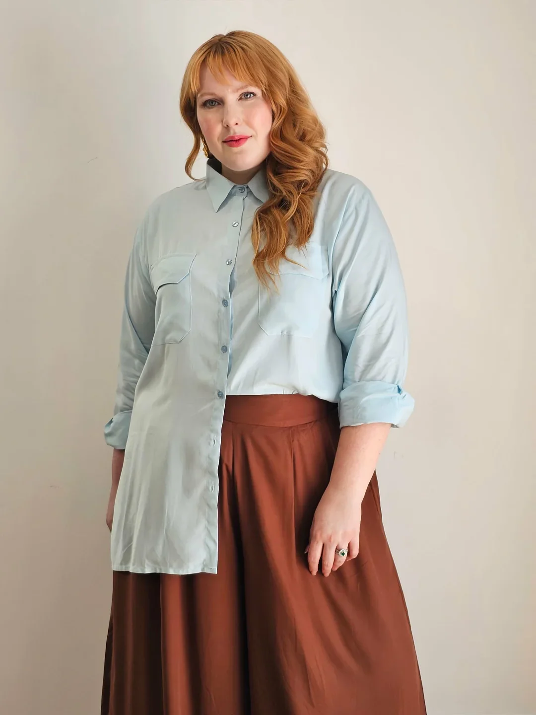 Palazzo Wide Leg Pants in Cocoa - Image 3