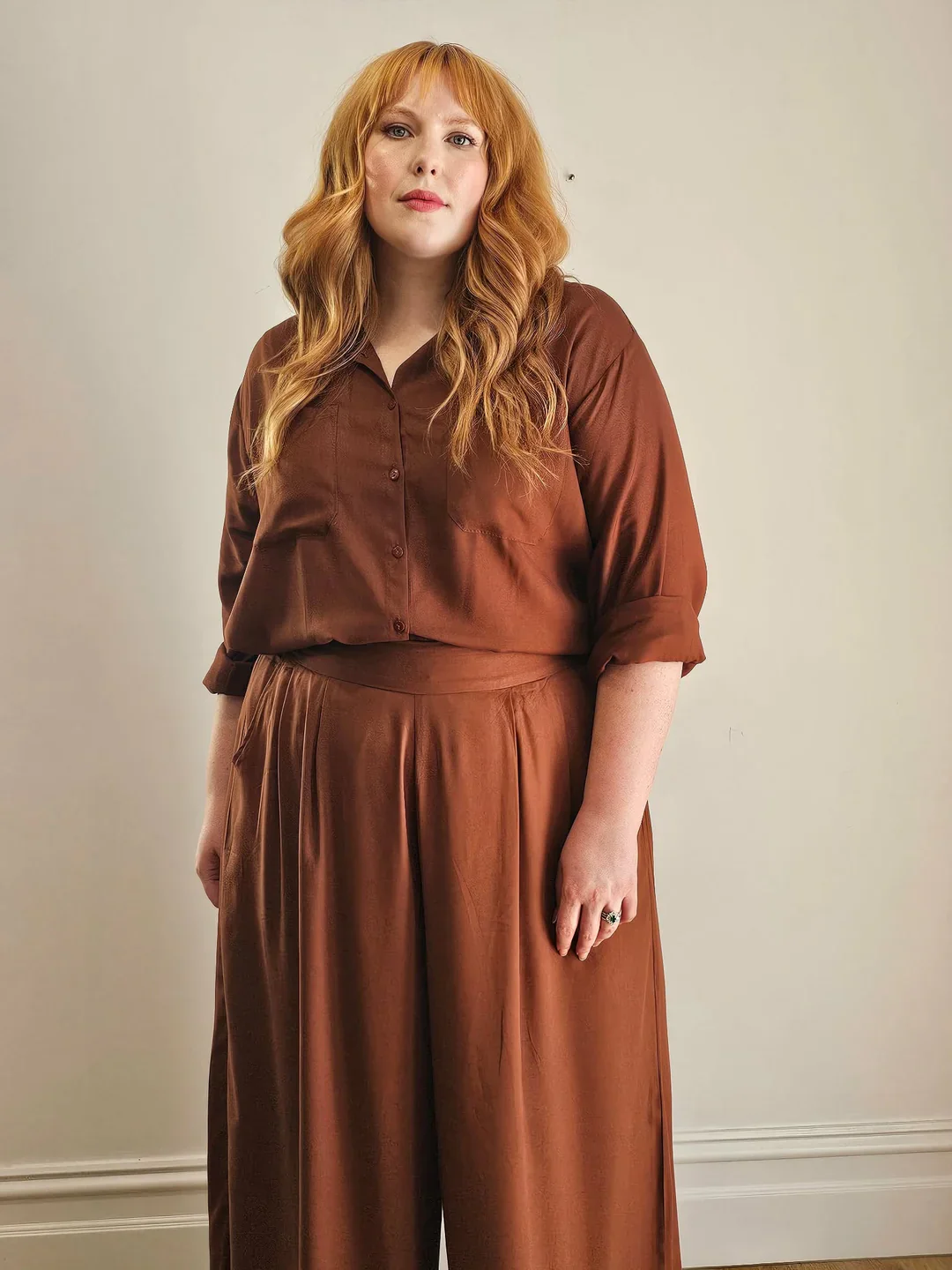 Palazzo Wide Leg Pants in Cocoa - Image 5