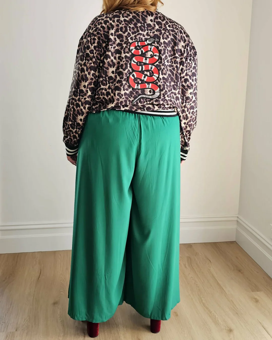 Palazzo Wide Leg Pants in Kelly Green - Image 5