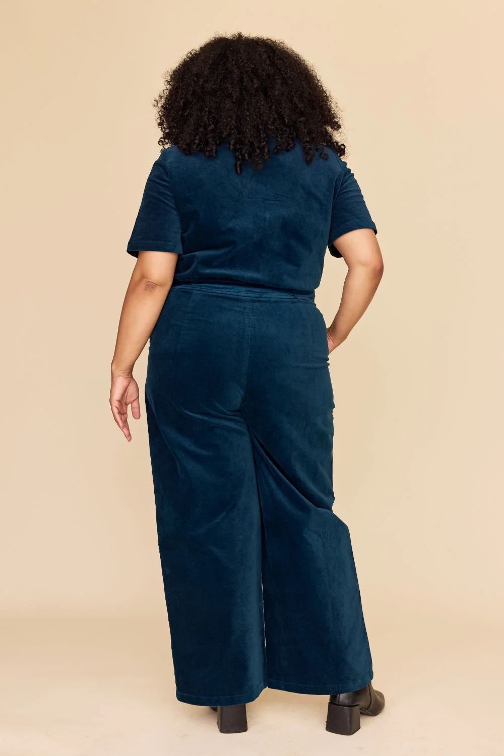 Petrol Velvet Freestyler Jumpsuit - Image 13