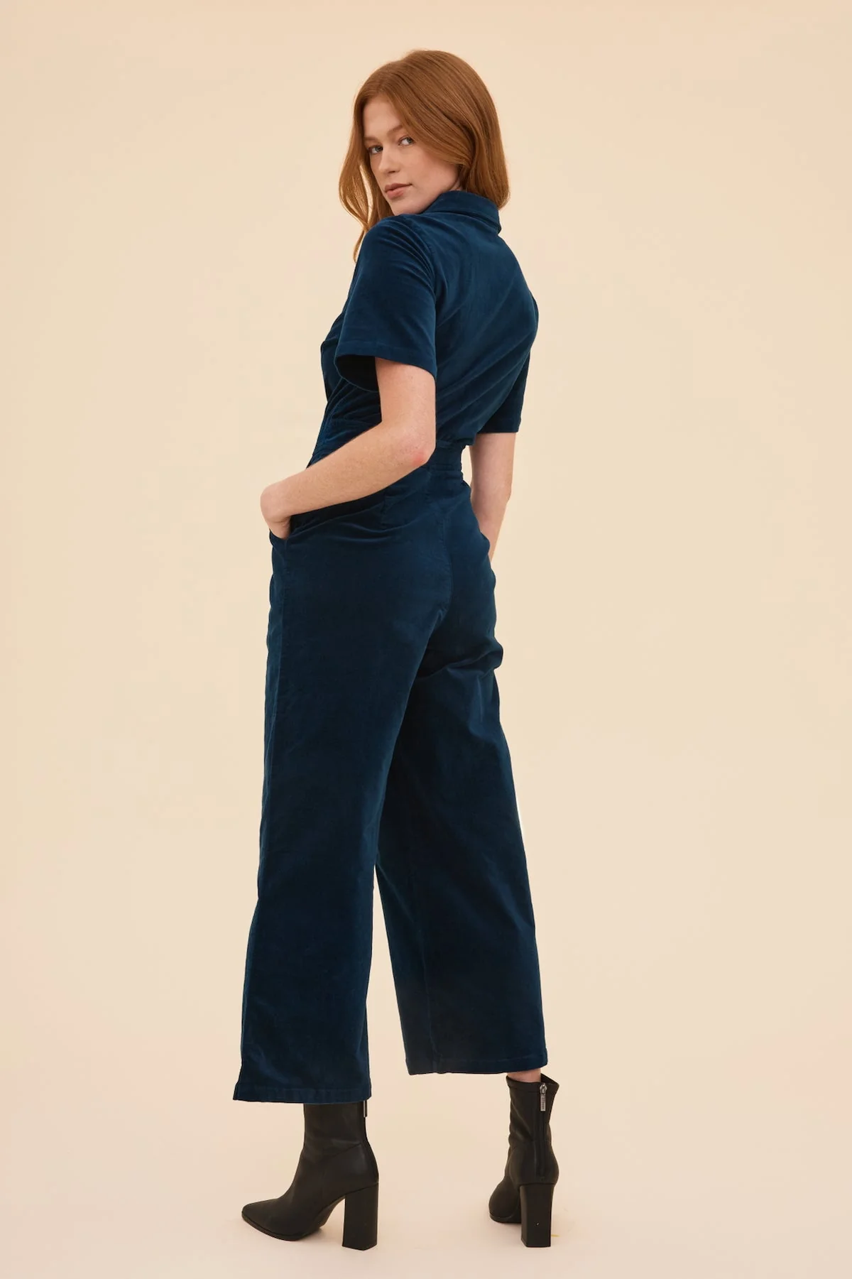 Petrol Velvet Freestyler Jumpsuit - Image 17