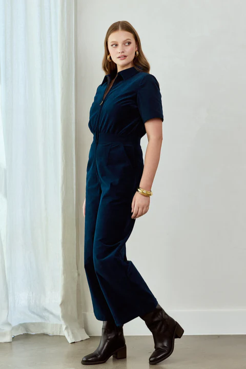 Petrol Velvet Freestyler Jumpsuit - Image 22