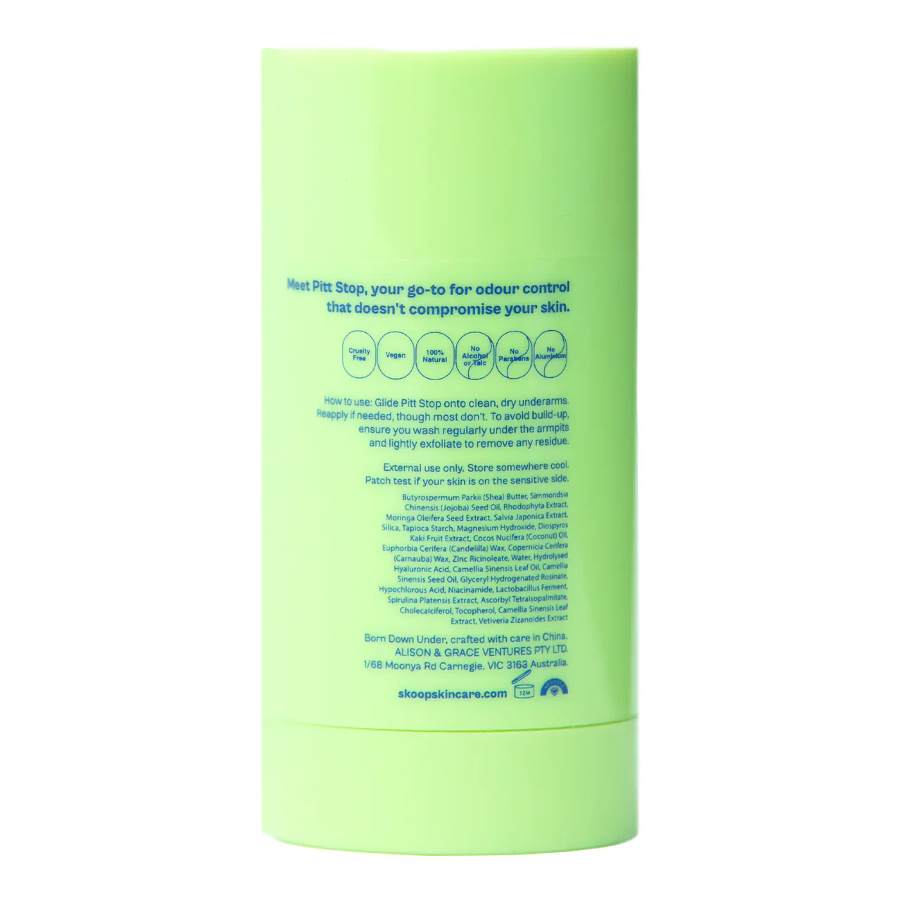 Pitt Stop - Natural Deodorant (Green Tea and Vetiver) - Image 6