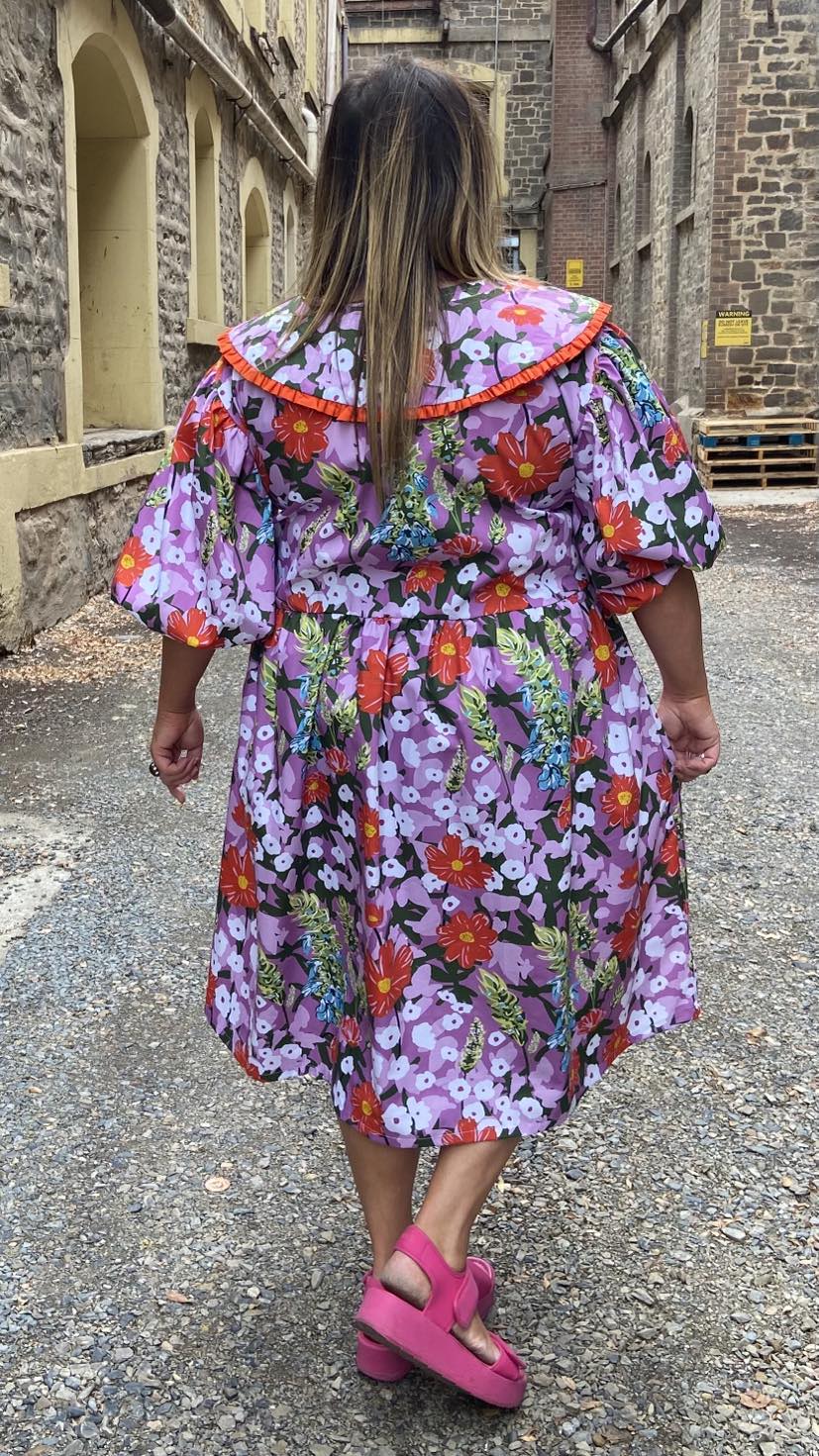 Puff Sleeve Midi Frock - Summer in Salzburg - Image 3