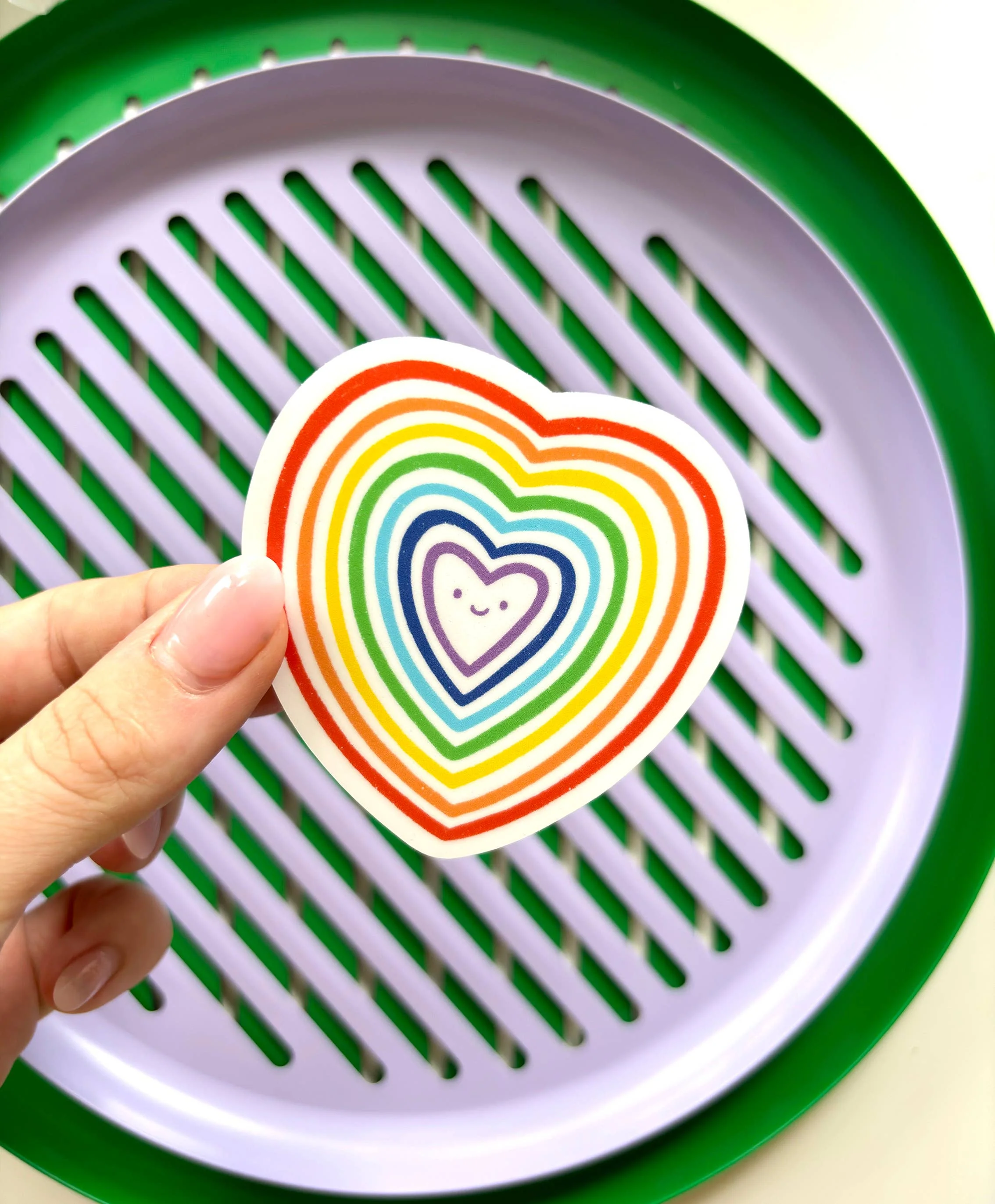 Rainbow Heart Sticker - Image 2