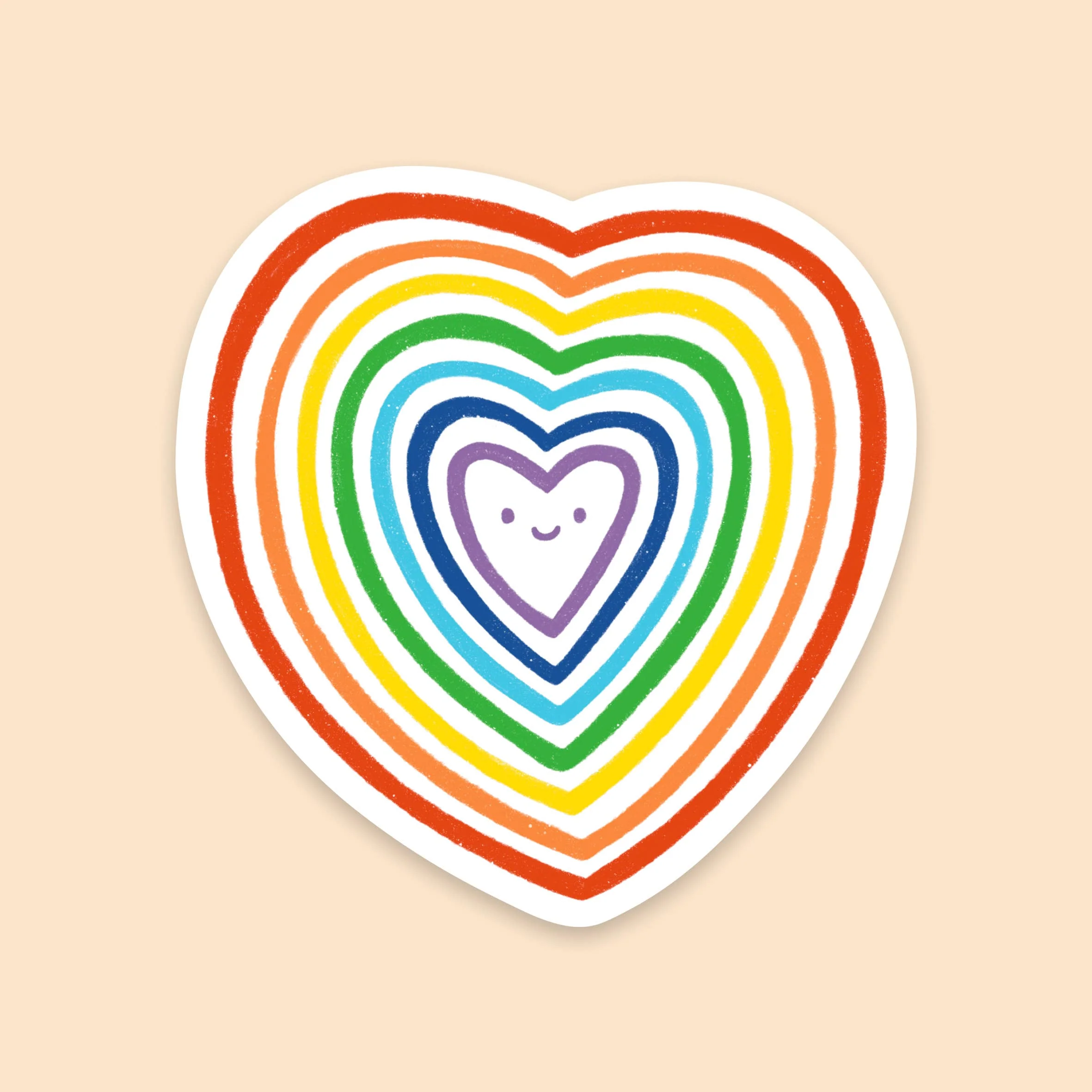 Rainbow Heart Sticker - Image 3