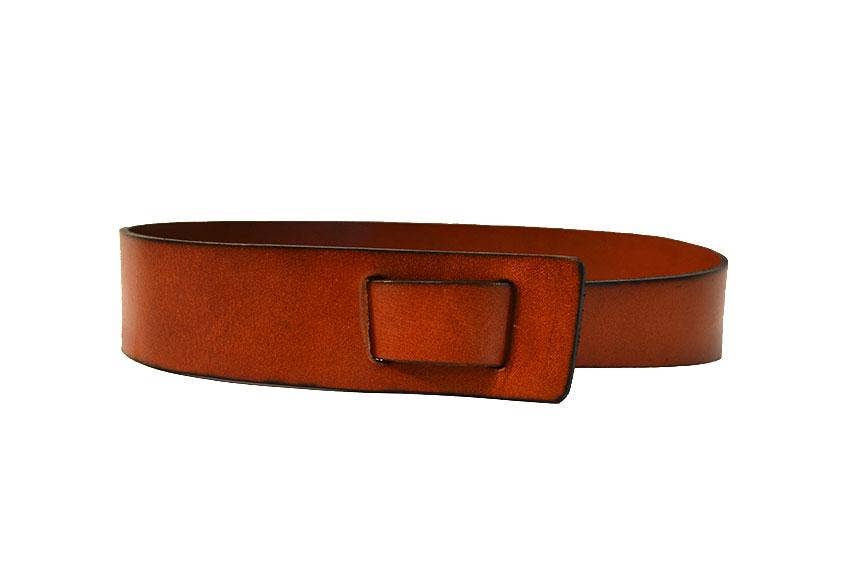 Seaforth Leather Knot Belt - Brown - Image 3