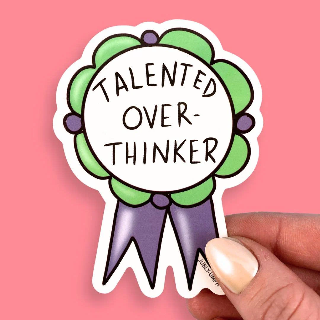 Talented Over-Thinker Sticker - Image 3