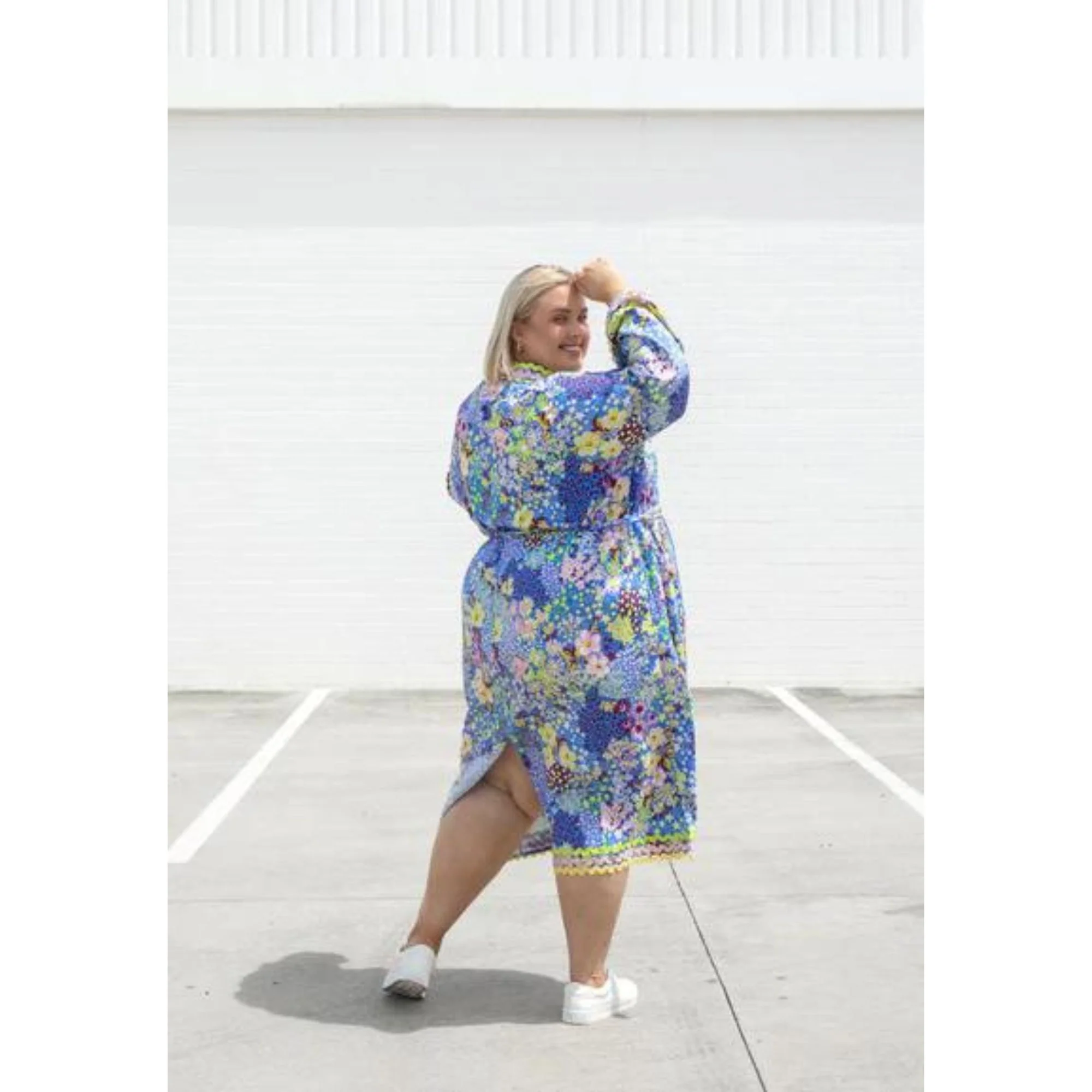 Tapered Dress in Zesty Spring - Image 12