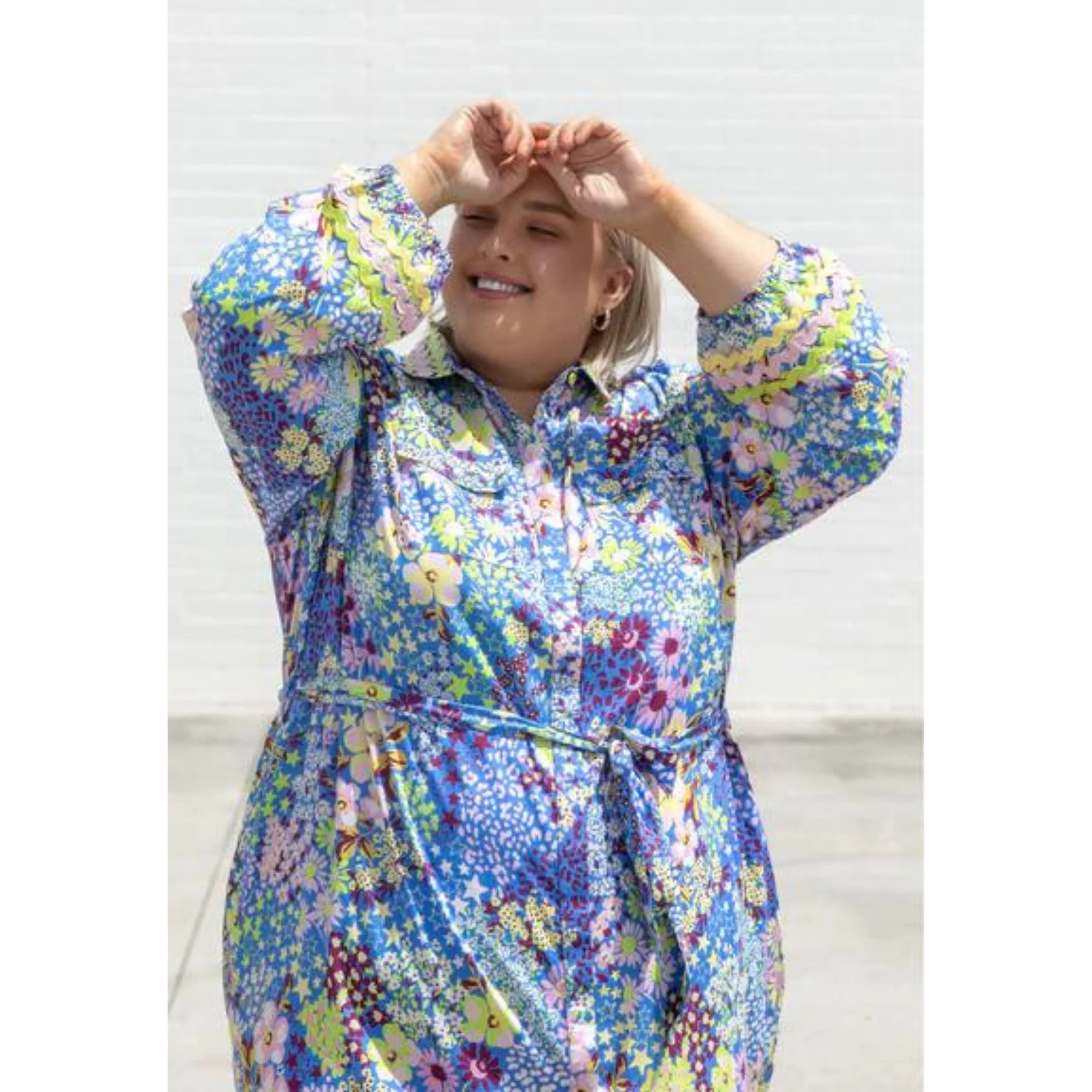Tapered Dress in Zesty Spring - Image 13