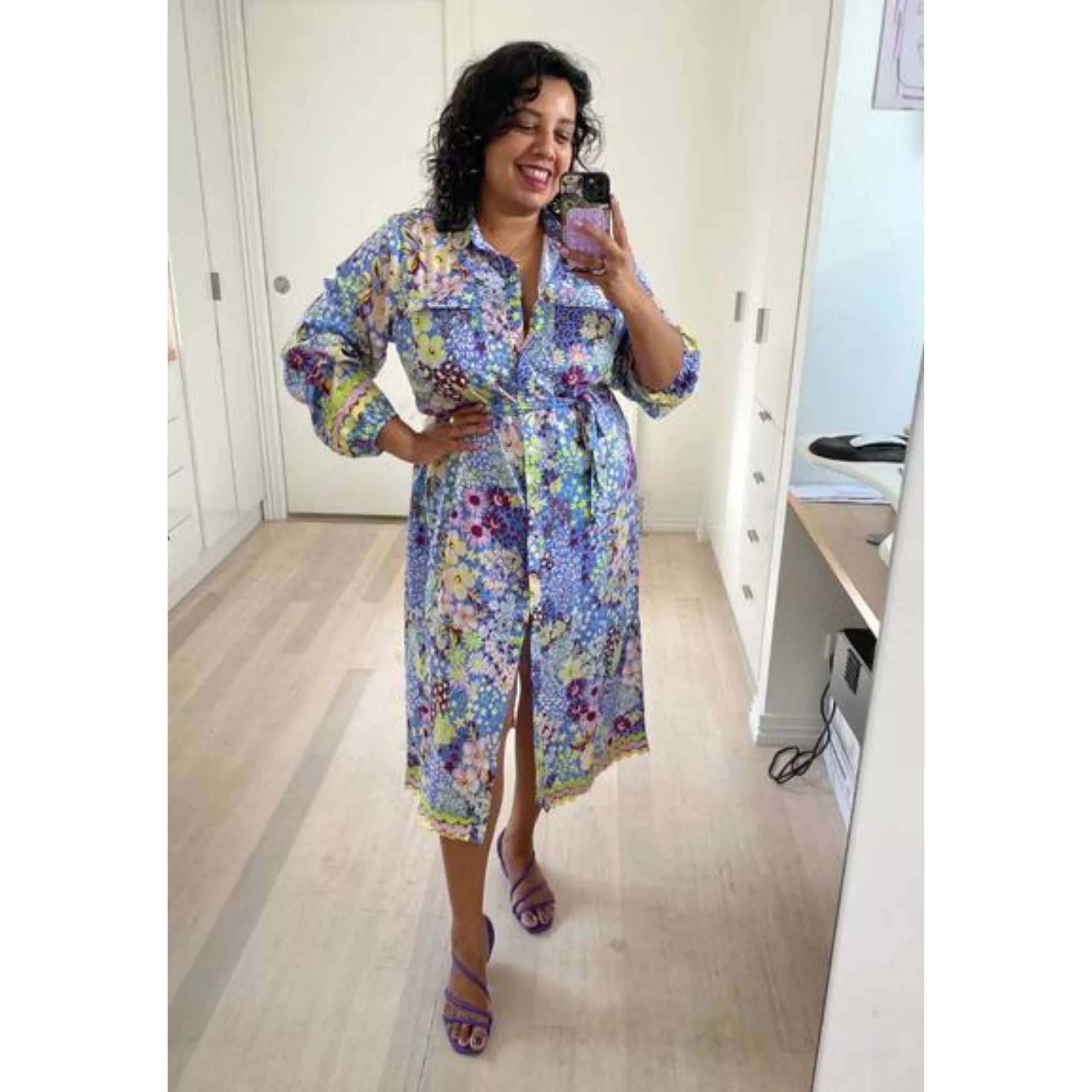Tapered Dress in Zesty Spring - Image 8