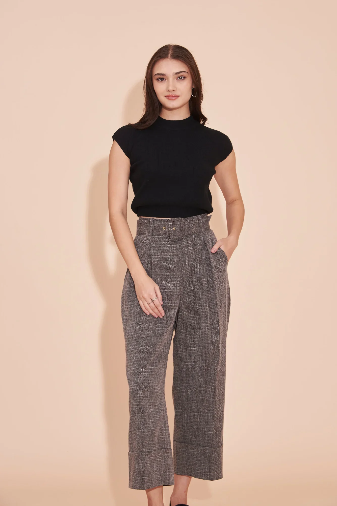 Think Outside The Box High Waisted Pants - Grey - Image 11