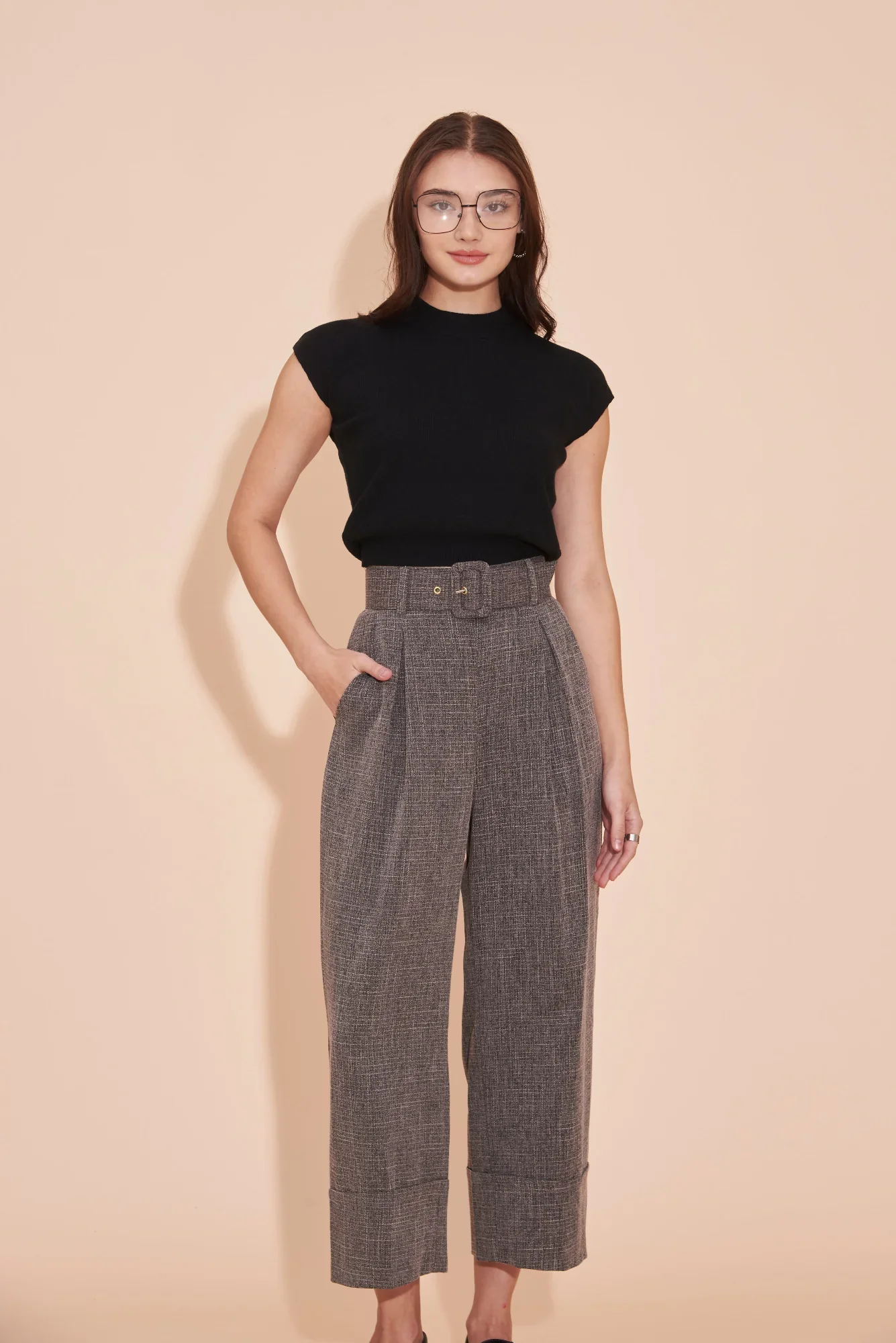 Think Outside The Box High Waisted Pants - Grey - Image 12