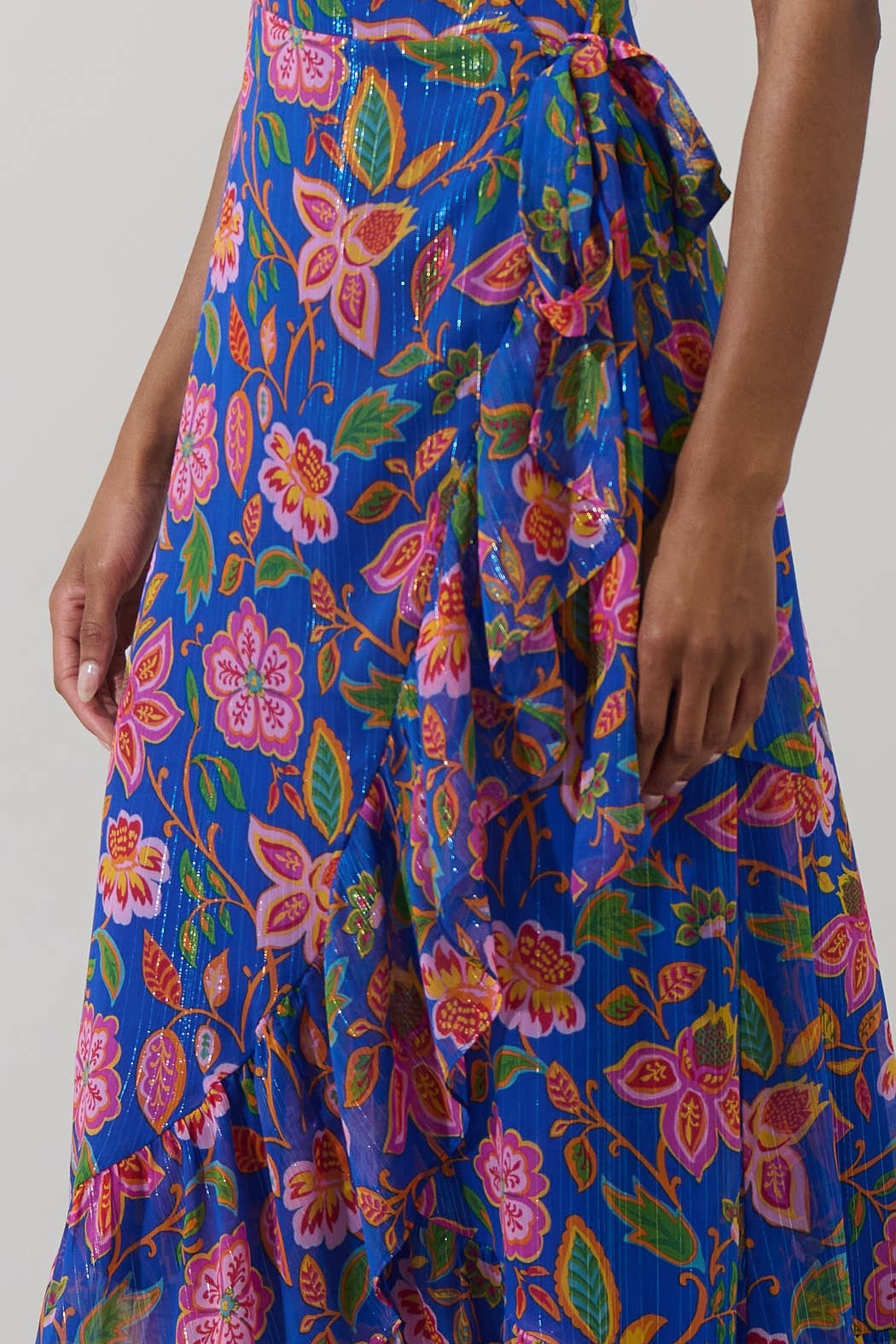Wendey Floral Zayna Wrap Maxi Dress - Image 8
